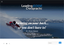 Tablet Screenshot of leadingedgechiro.com